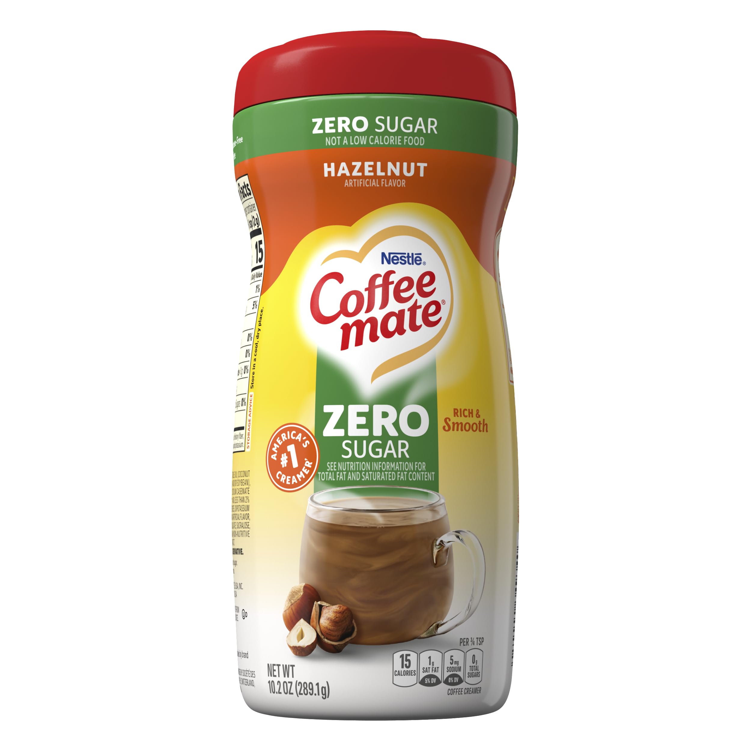Coffee‑Mate en escena de cocina con taza y galletas, mejora bebidas y postres