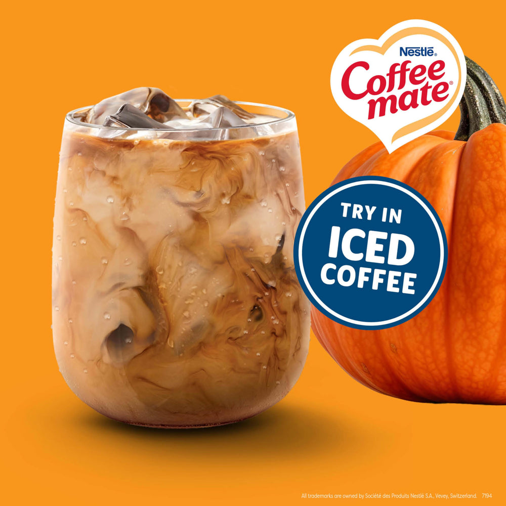 Coffee mate caja dispensadora organizada en mostrador para servicio rápido