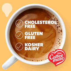 Coffee mate comparativa tamaño en mano para visualizar porción y practicidad