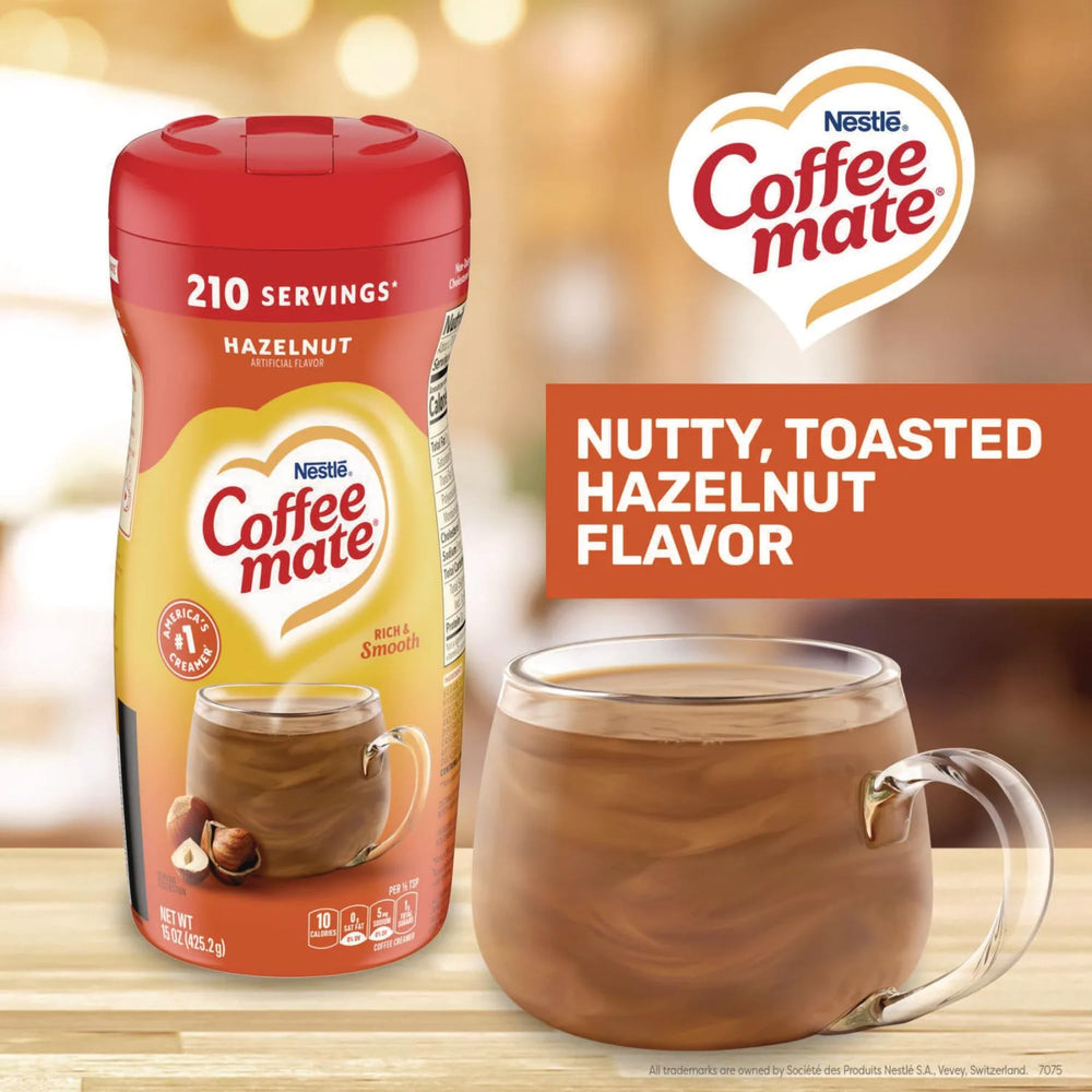 Coffee Mate etiqueta de ingredientes clara para revisión de alérgenos