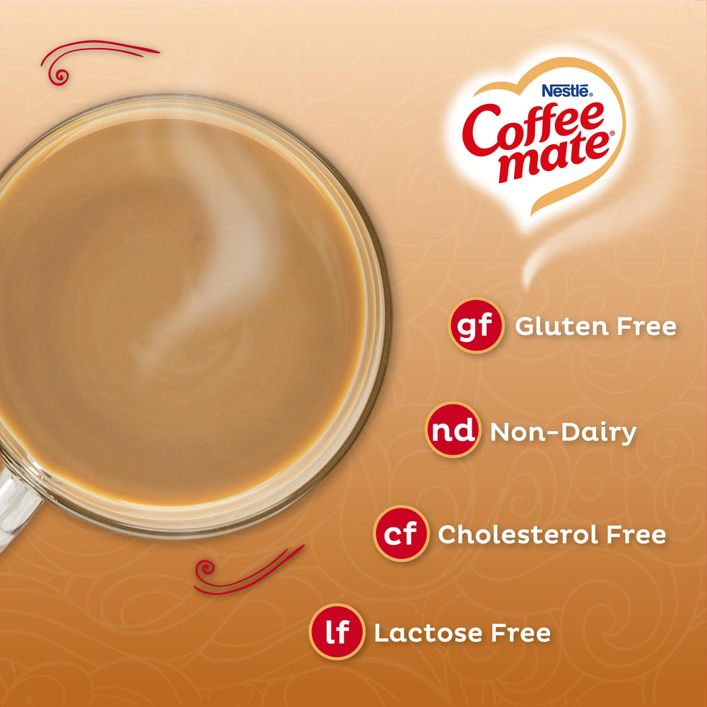 Coffee Mate etiqueta de ingredientes legible que ayuda a verificar alergias
