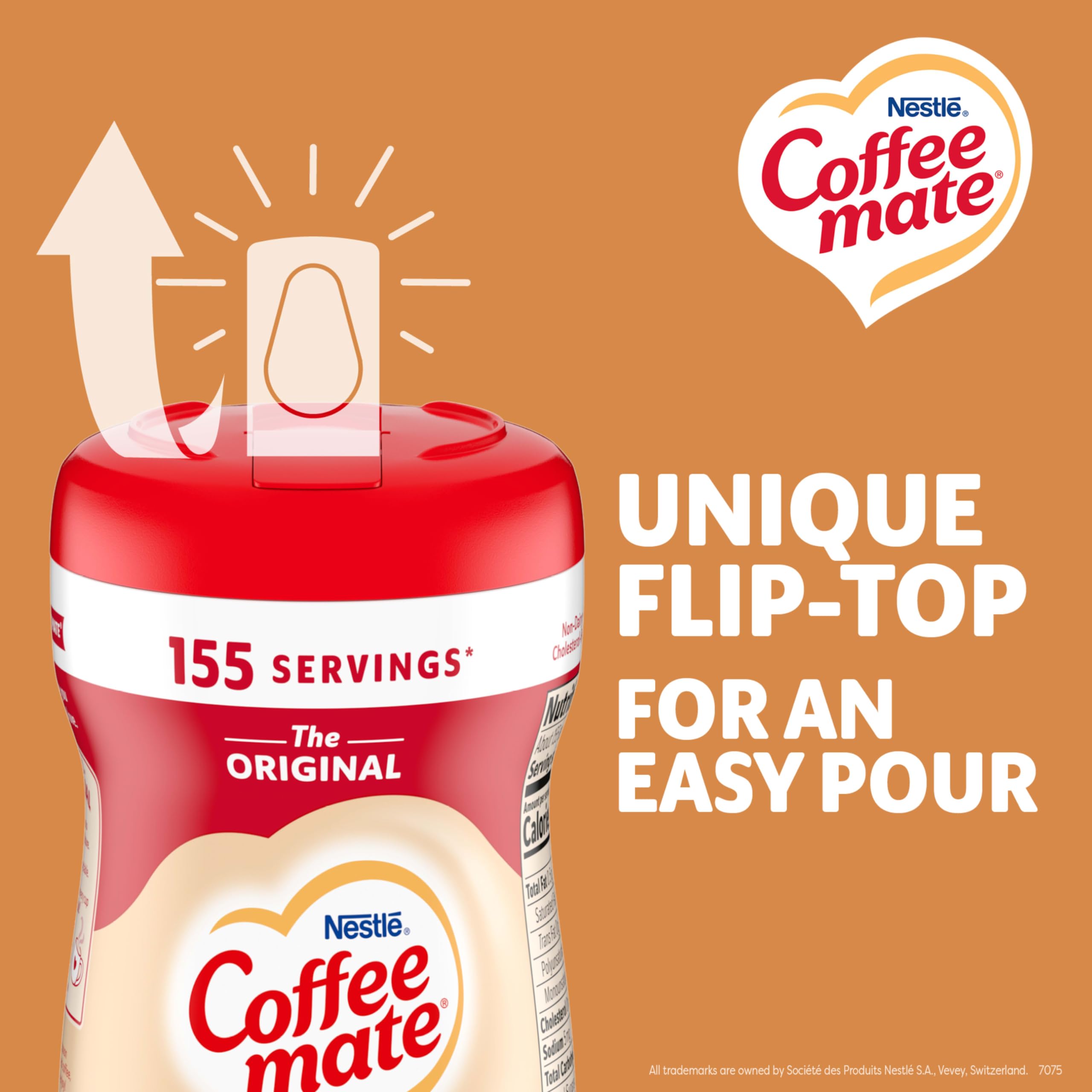 Coffee Mate cucharada midiendo porción consistente y controlada