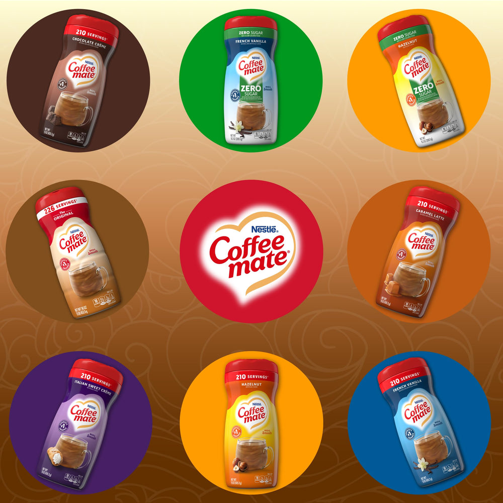 Coffee Mate pack de 12 ideal para hogares u oficinas con consumo alto