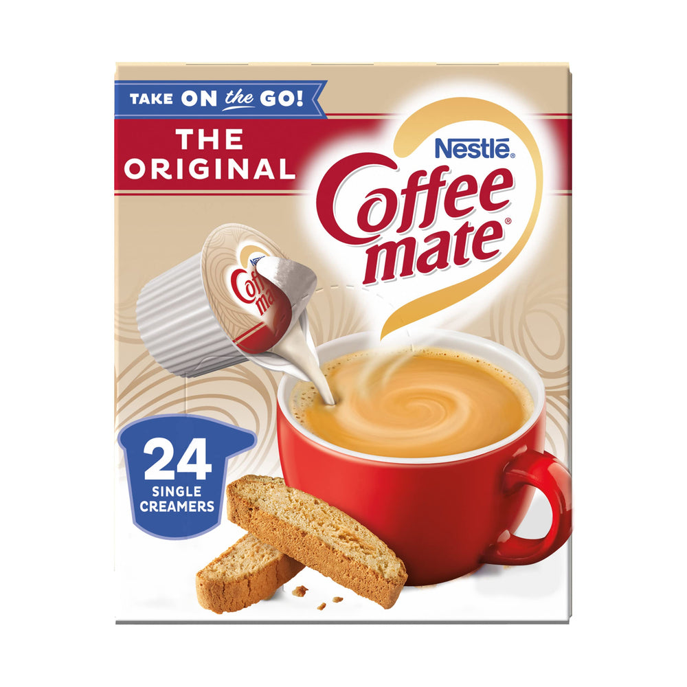 Coffee mate paquete frontal de cuatro cajas práctico para almacenar