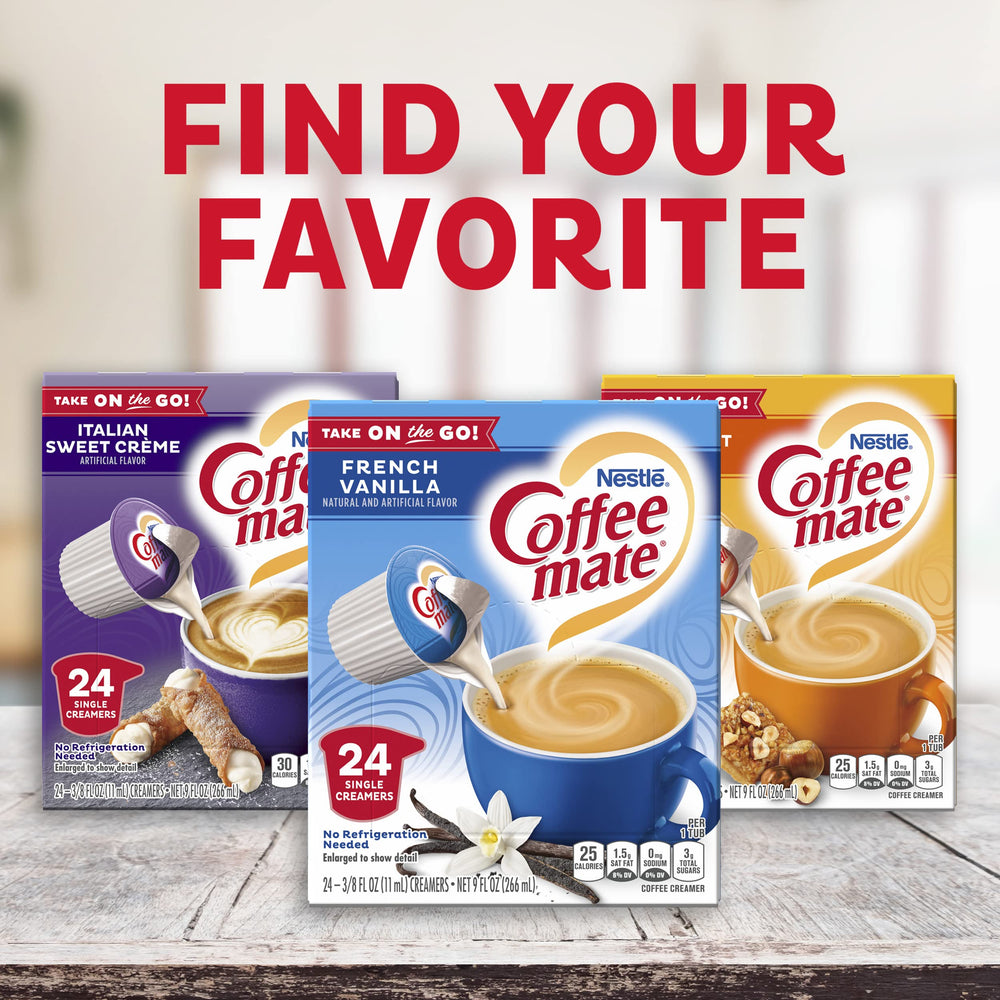 Coffee mate monodosis en manos ideal para llevar y consumir fuera