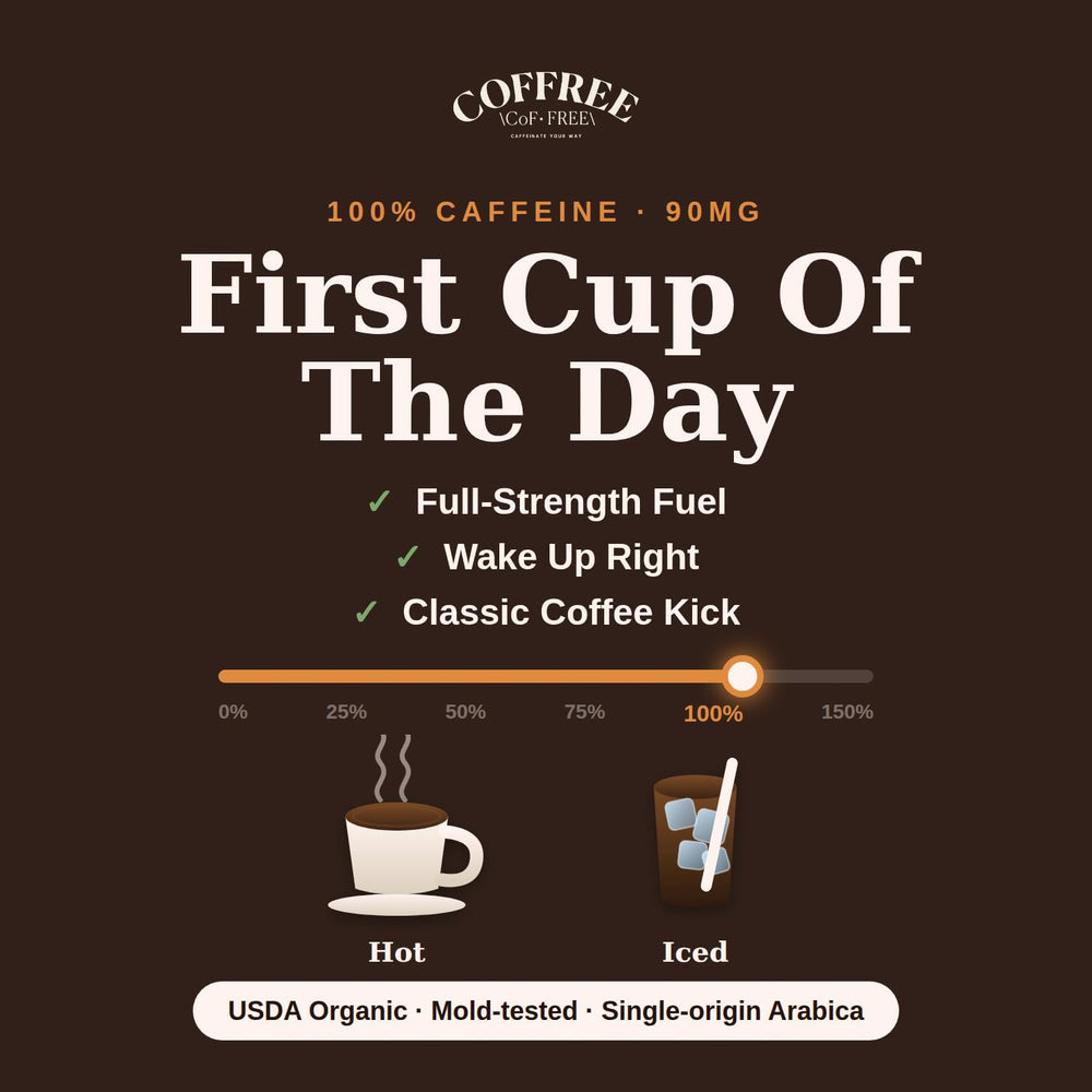 COFFREE textura del polvo instantáneo, solubilidad rápida y sabor limpio