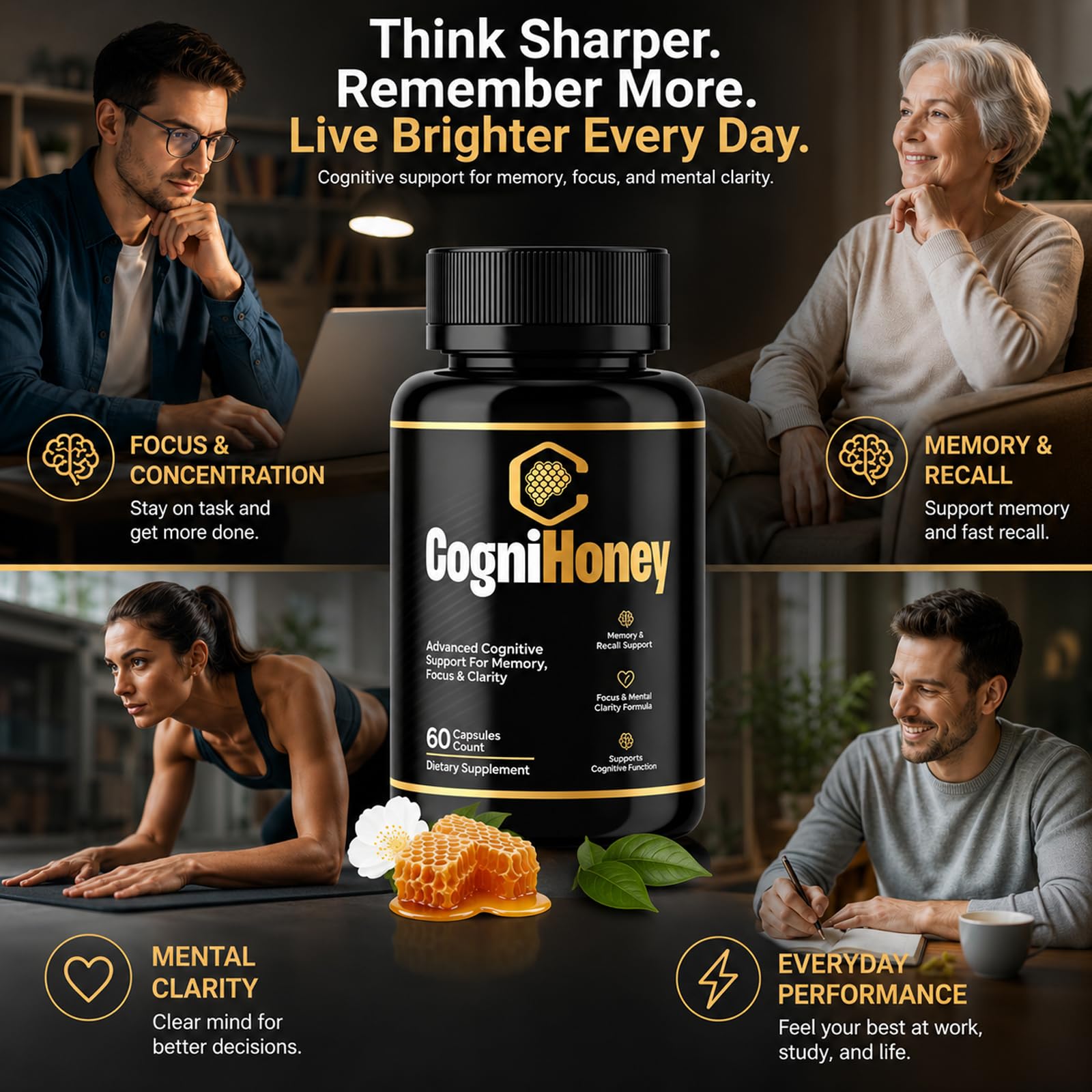 CogniHoney empaque sellado listo para envío, garantiza protección