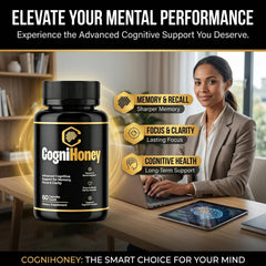 CogniHoney etiqueta legible con ingredientes y dosis, ayuda a escoger