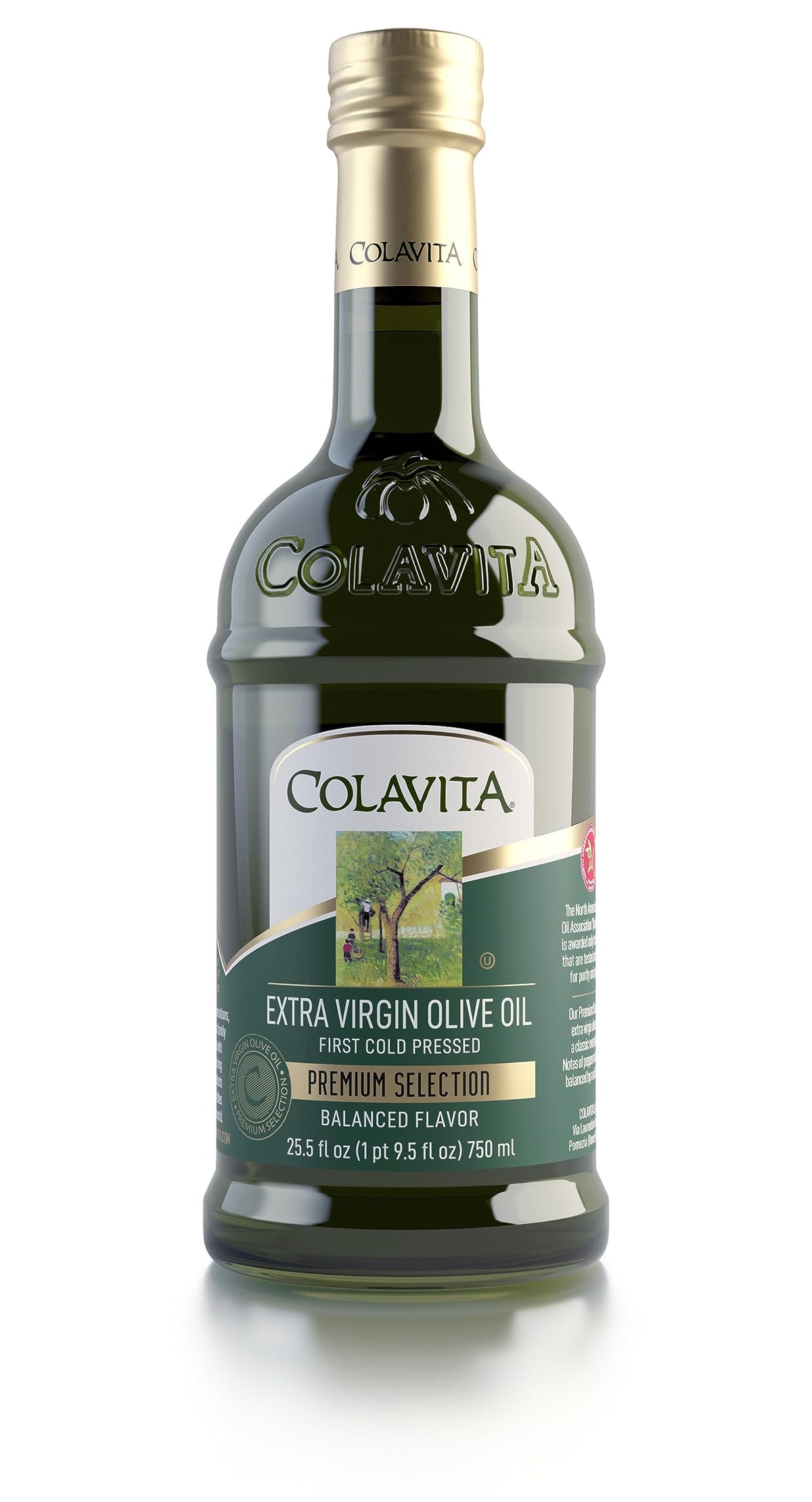 Colavita pack frontal mostrando dos botellas de vidrio y facilidad de uso