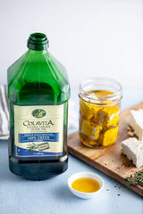 Colavita aceite en cuchara mostrando color y textura limpia y brillante