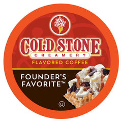 Cold Stone Creamery paquete frontal mostrando 40 cápsulas y variedad de sabores