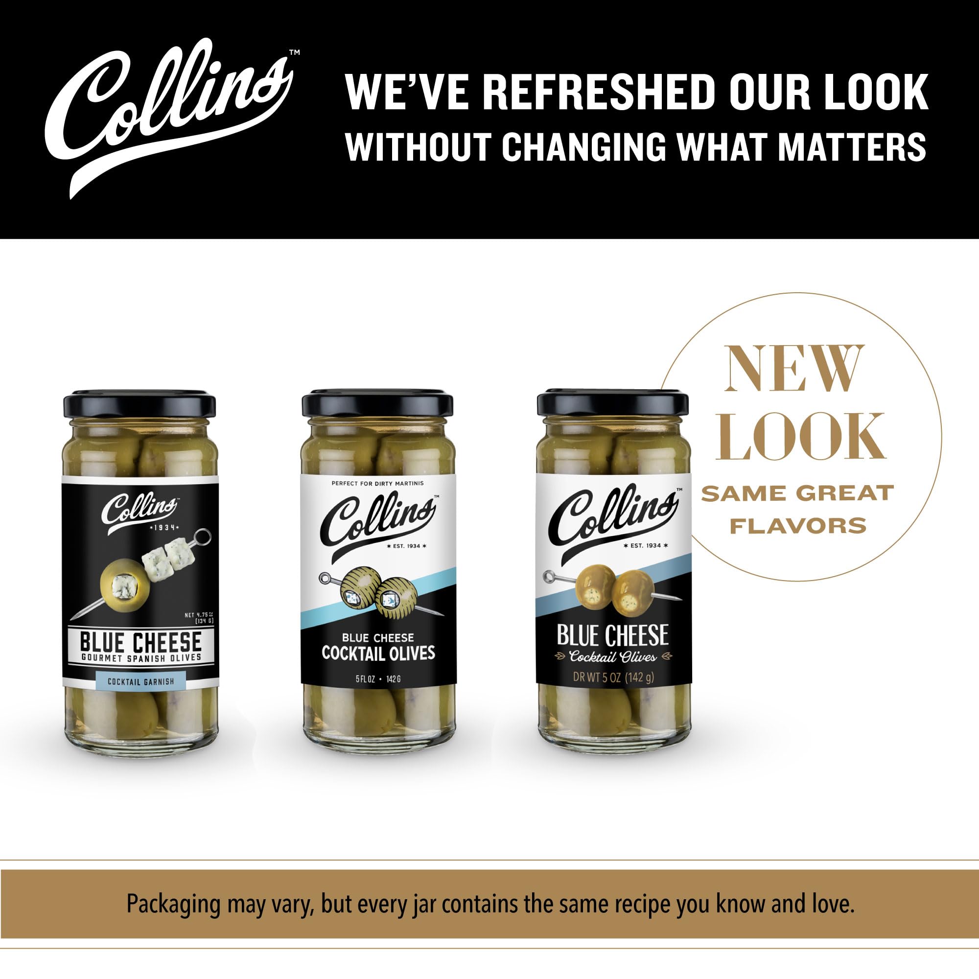 Collins Chicago aceitunas en ensalada, aportan salinidad y color mediterráneo