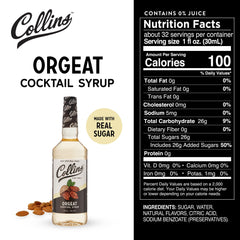 Collins Orgeat Syrup servido en un Mai Tai realzando sabor almendrado