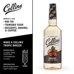 Collins Orgeat Syrup textura cercana que sugiere cuerpo y emulsión