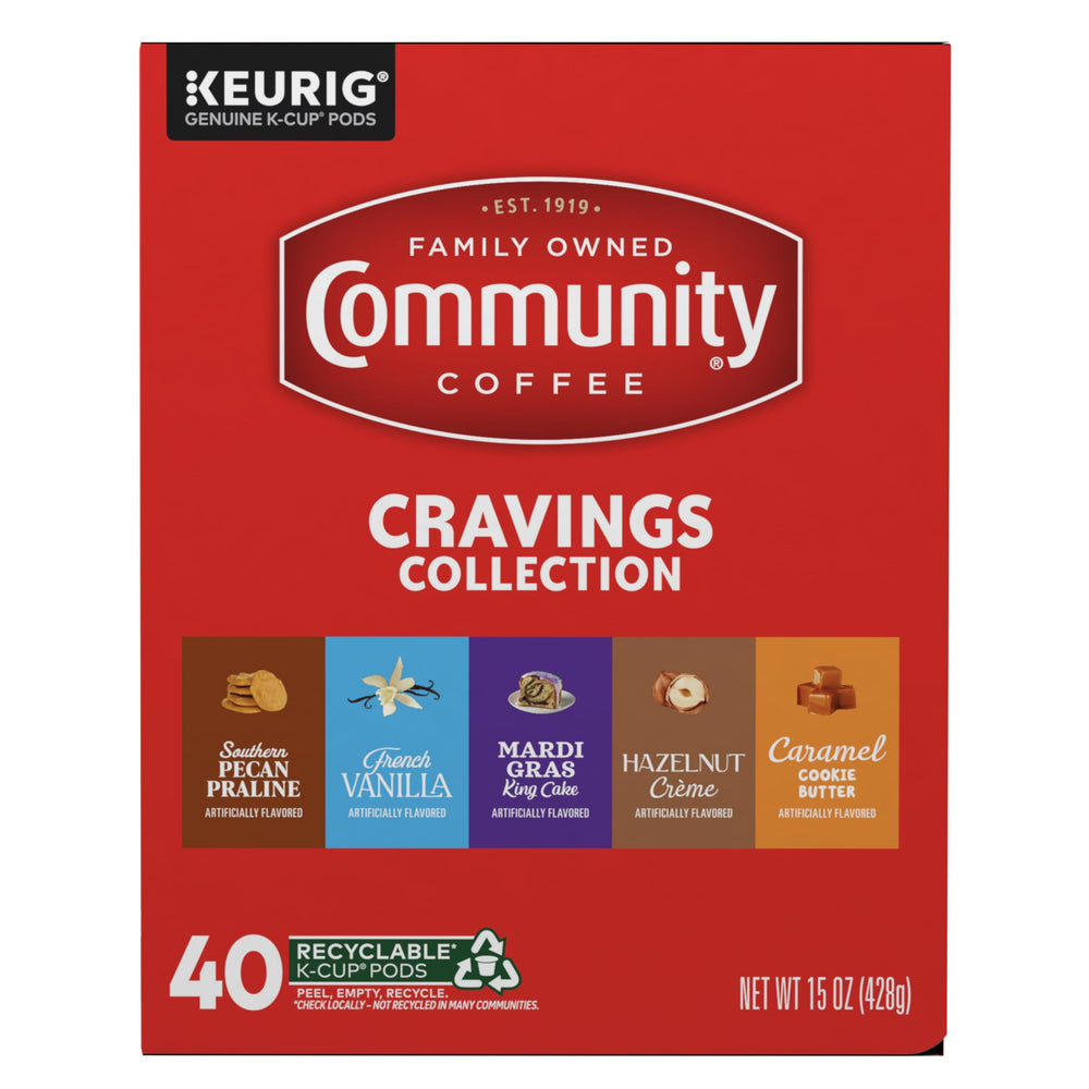 Community Coffee taza servida con vapor resaltando aroma y sabor