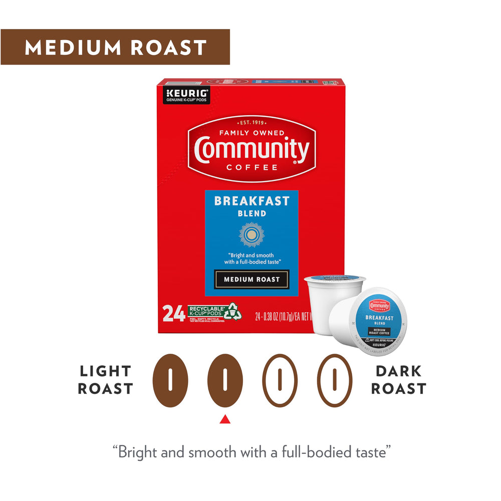 Community Coffee taza servida con vapor destacando aroma y sabor