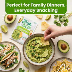 Concord Foods textura cremosa del guacamole mezclado destacando suavidad