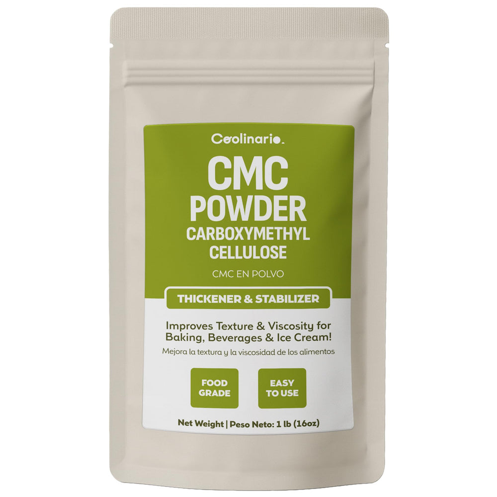 Coolinario empaque frontal mostrando polvo CMC para uso culinario y beneficio de conservación