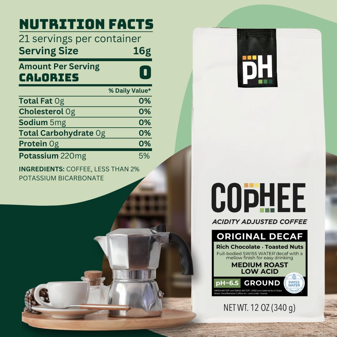 COpHEE envase 12 oz junto a regla para comparar tamaño y porciones