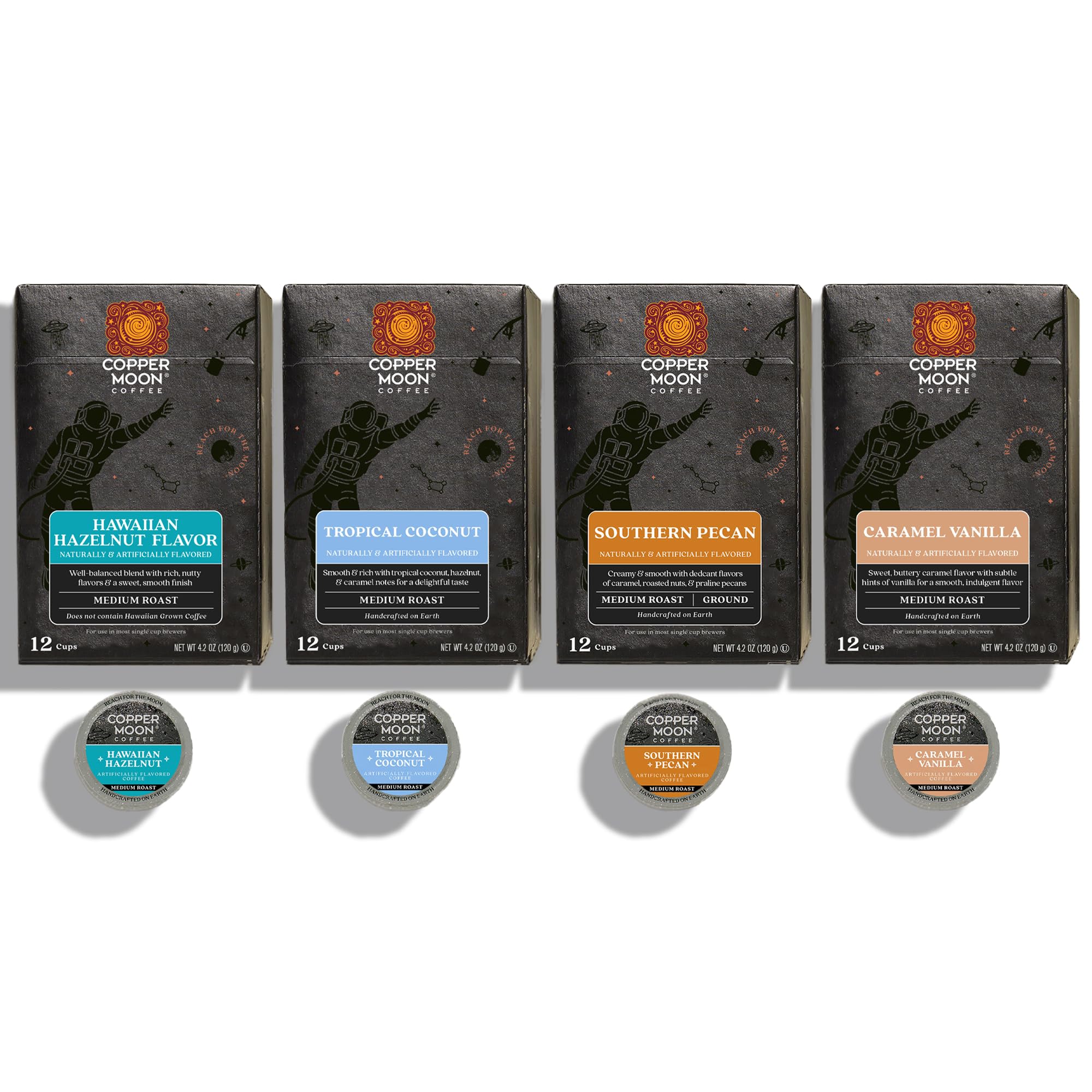 Copper Moon cápsula detalle superior, diseño compatible y fácil inserción