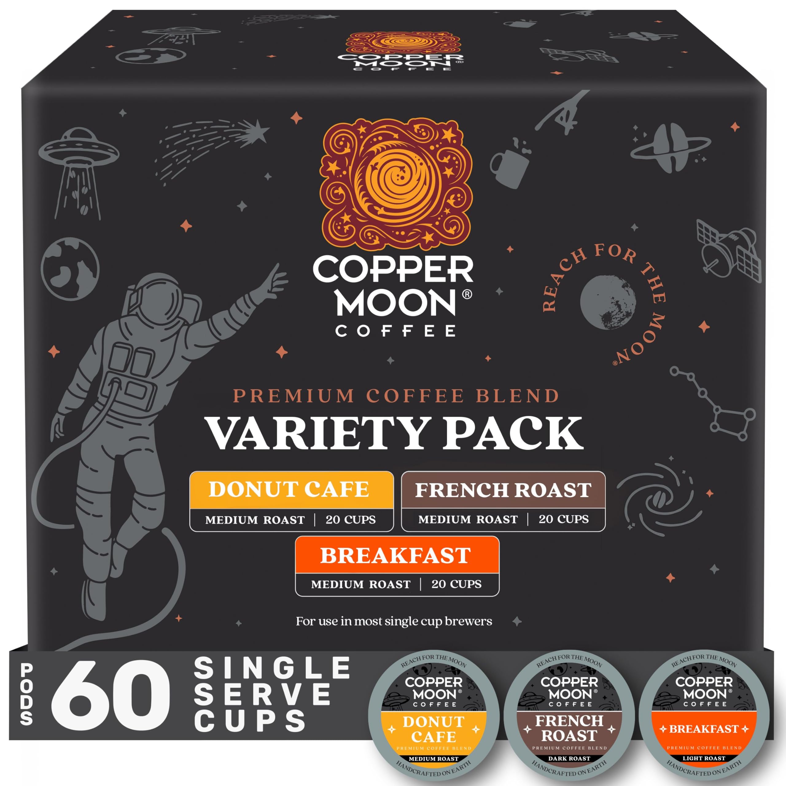 Copper Moon cápsula vista superior con sello hermético para frescura