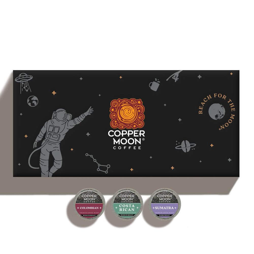 Copper Moon primer plano de cápsula y textura, calidad artesanal visible