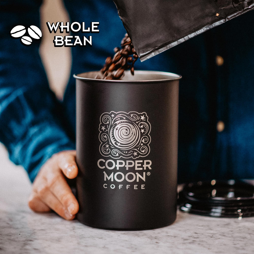 Copper Moon comparación de tamaño 2 lb para quienes compran a granel