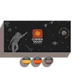 Copper Moon paquete frontal 60 cápsulas mostrando variedad y conveniencia