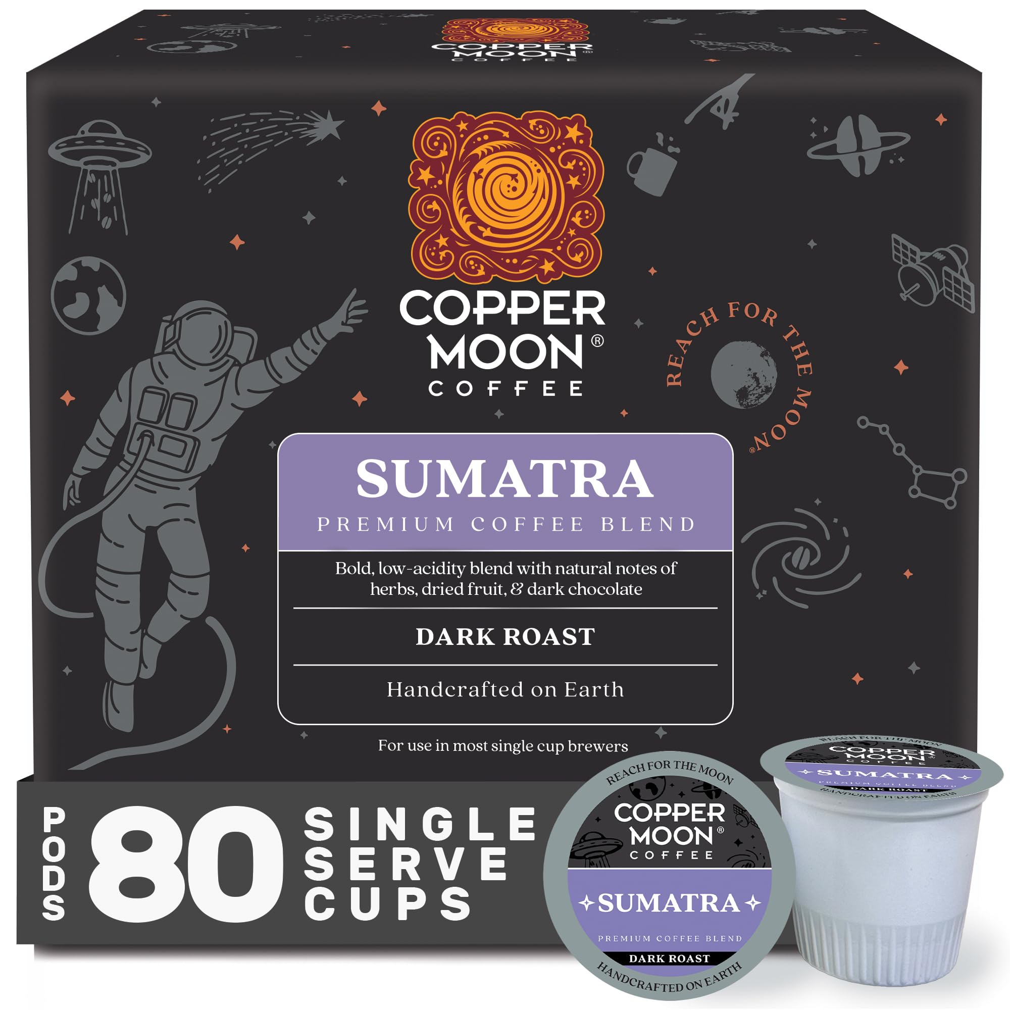 Copper Moon paquete frontal 80 cápsulas mostrando marca y cantidad con conveniencia