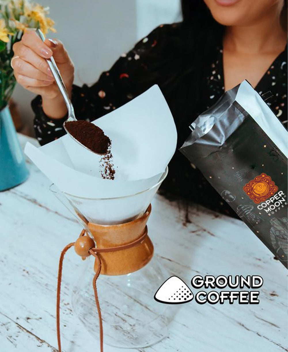 Copper Moon vaso con cold brew servido mostrando color y cuerpo equilibrado