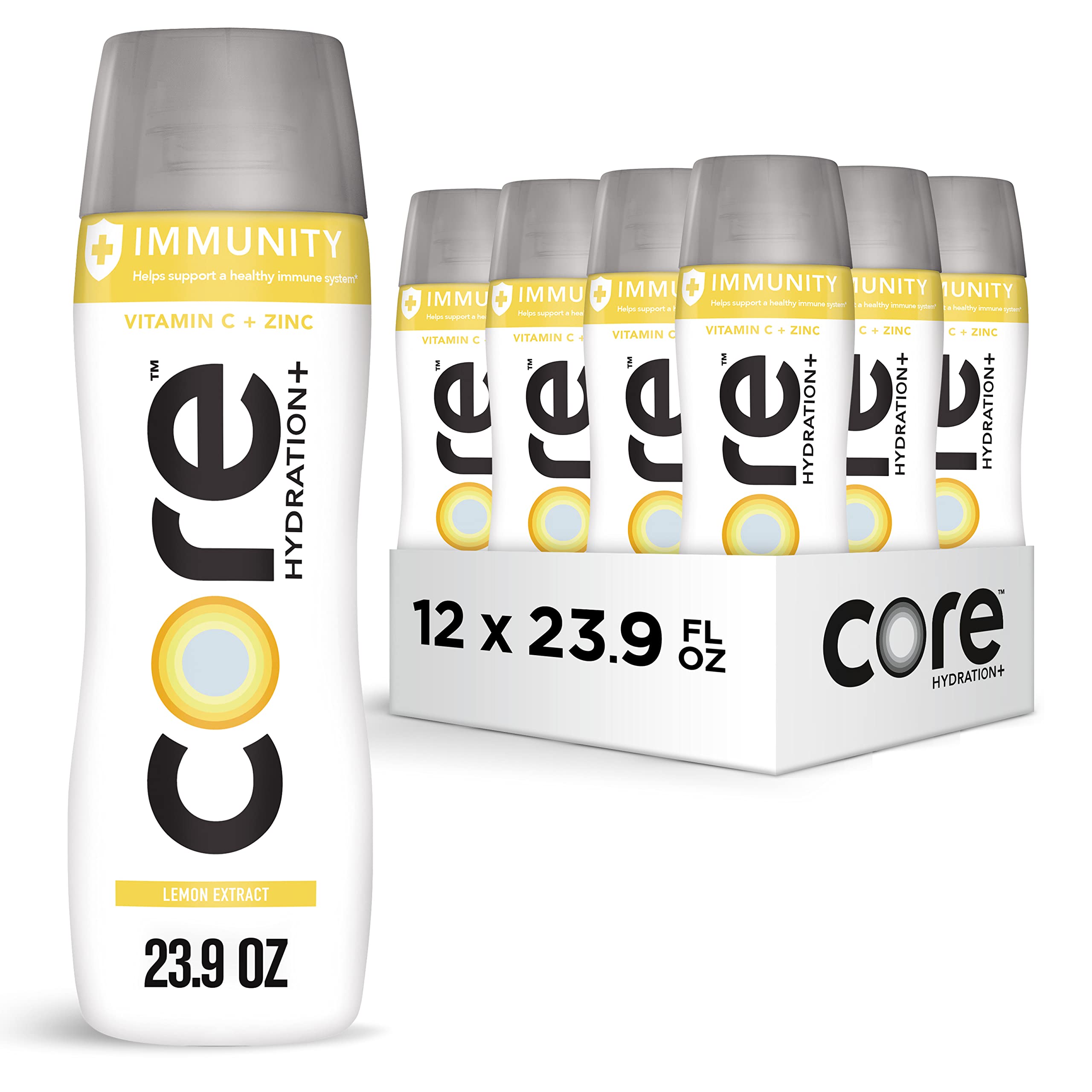 CORE botella frontal 23.9 oz mostrando diseño reciclable y sin BPA