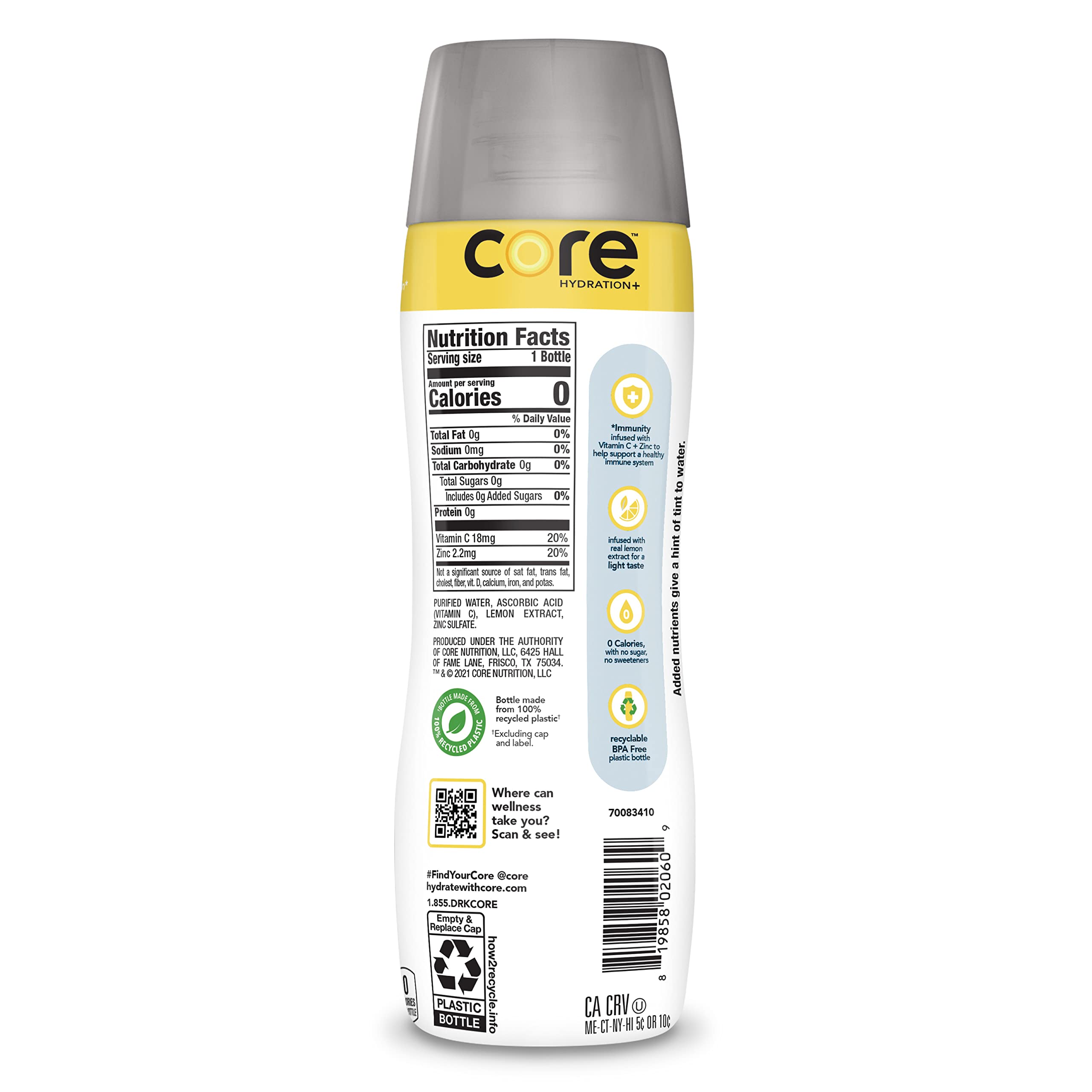 CORE pack de 12 botellas apiladas listo para almacenamiento y movilidad