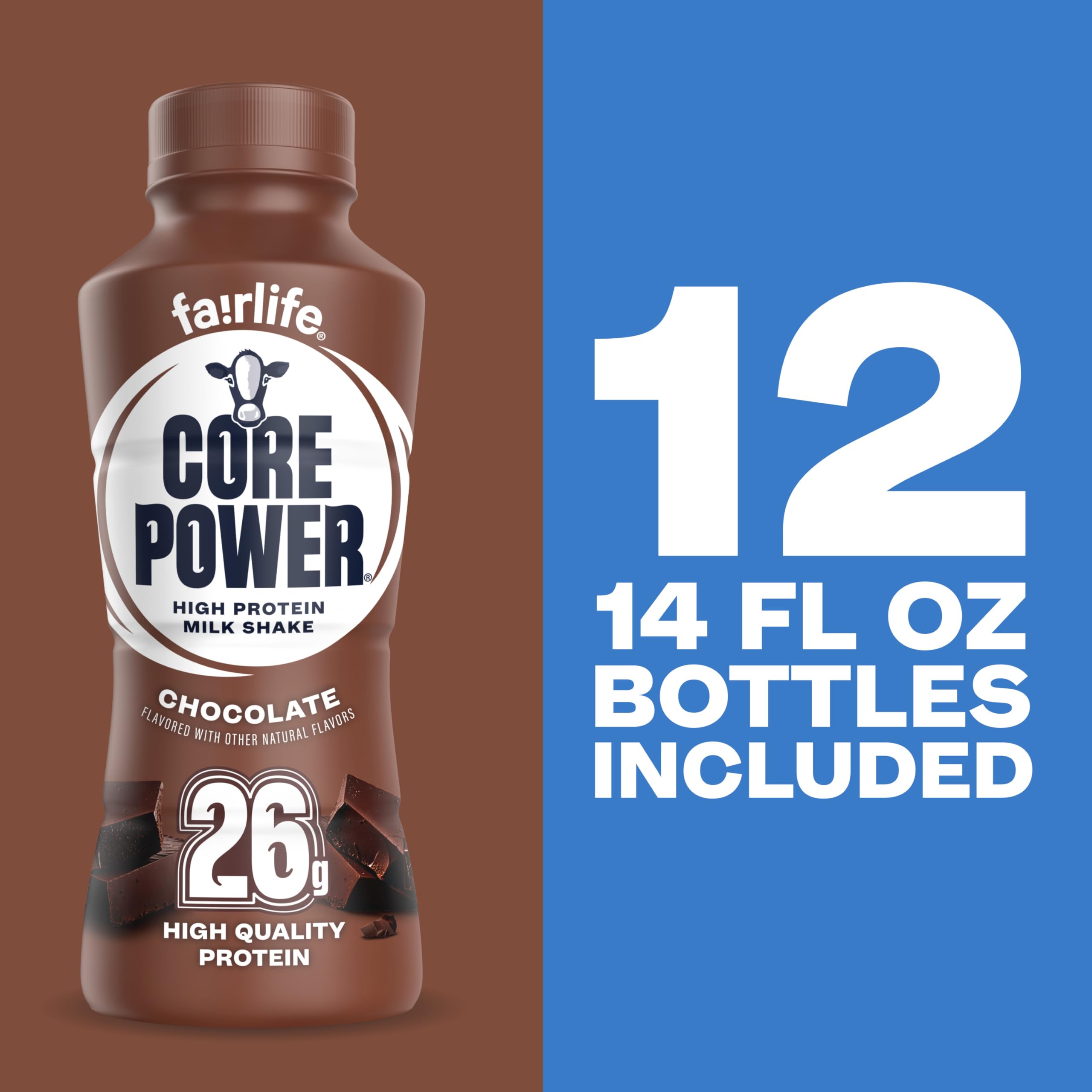Core Power pack de 12 botellas ideal para almacenamiento doméstico