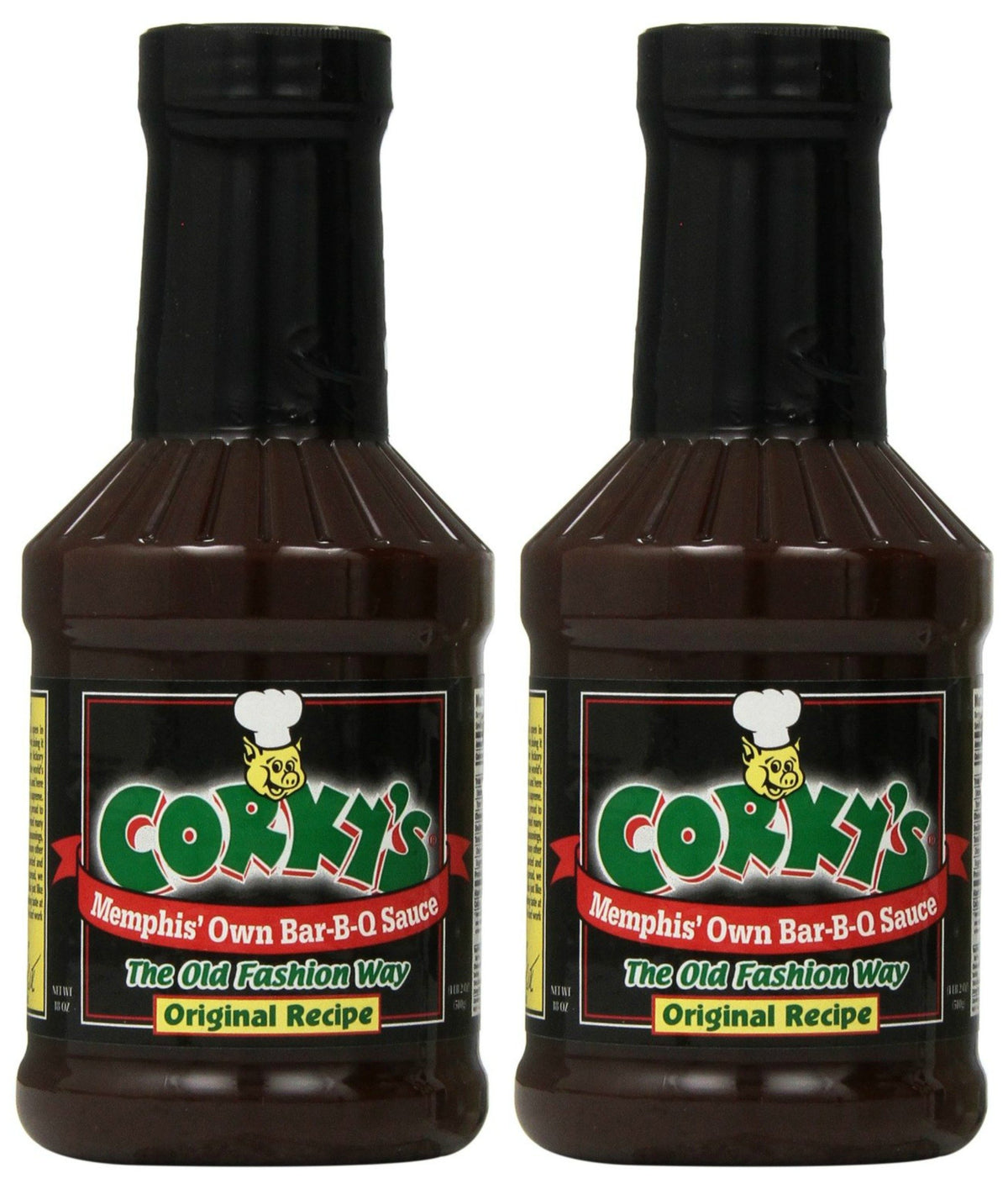 CORKY'S frasco frontal pack de 2 mostrando presentación y uso inmediato
