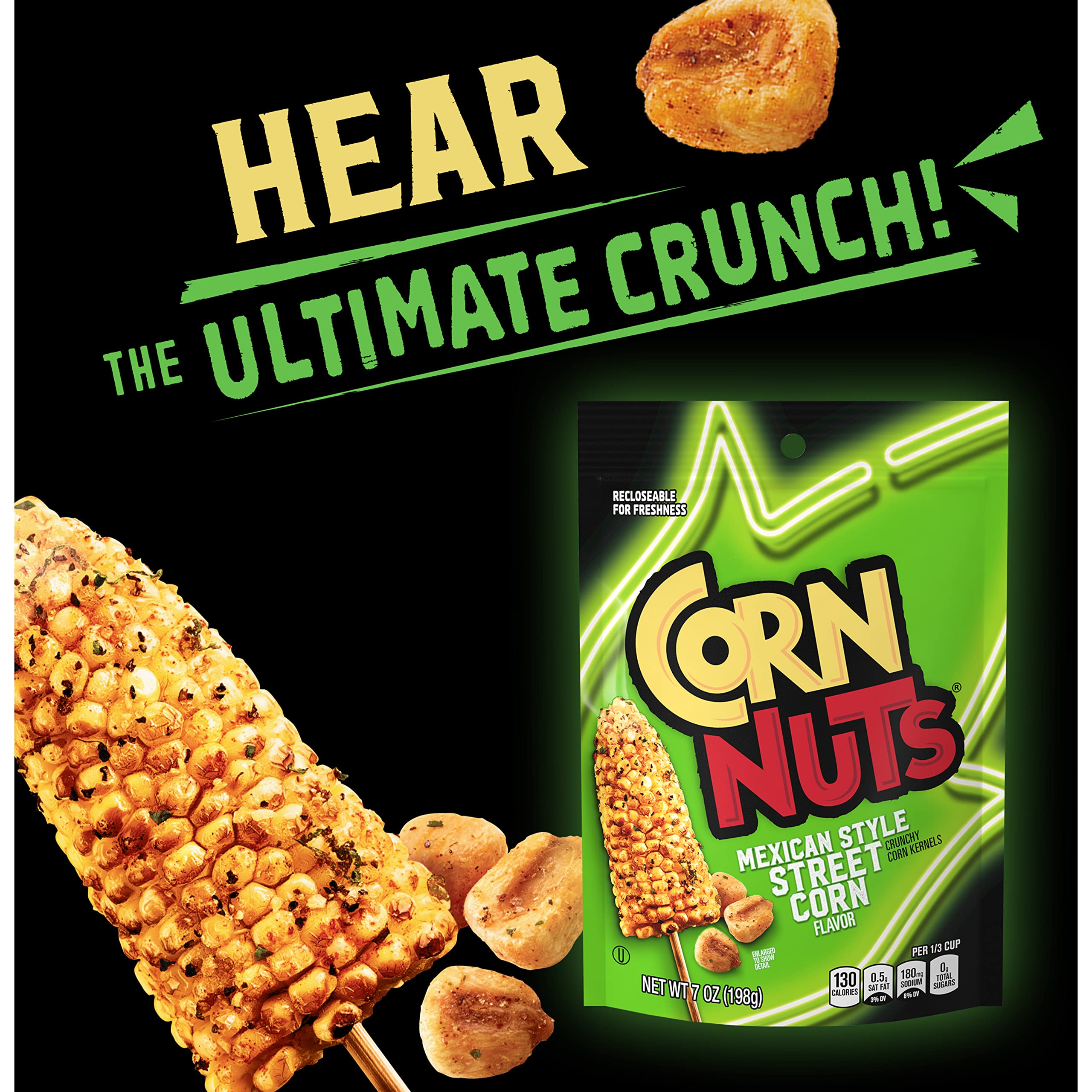 Corn Nuts bol con granos servidos en mesa listo para compartir en reuniones