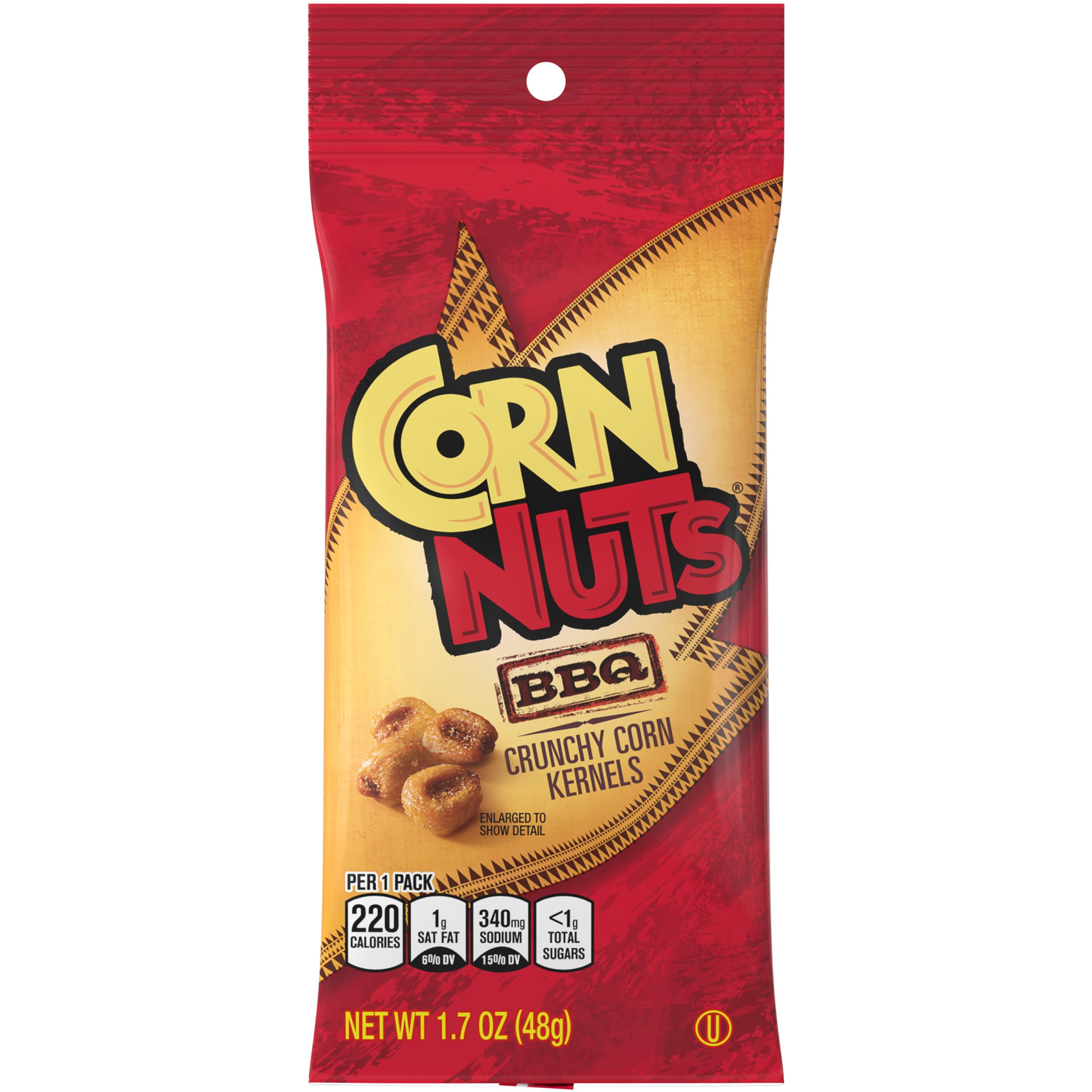 CORN NUTS primer plano del grano tostado que resalta su crocancia