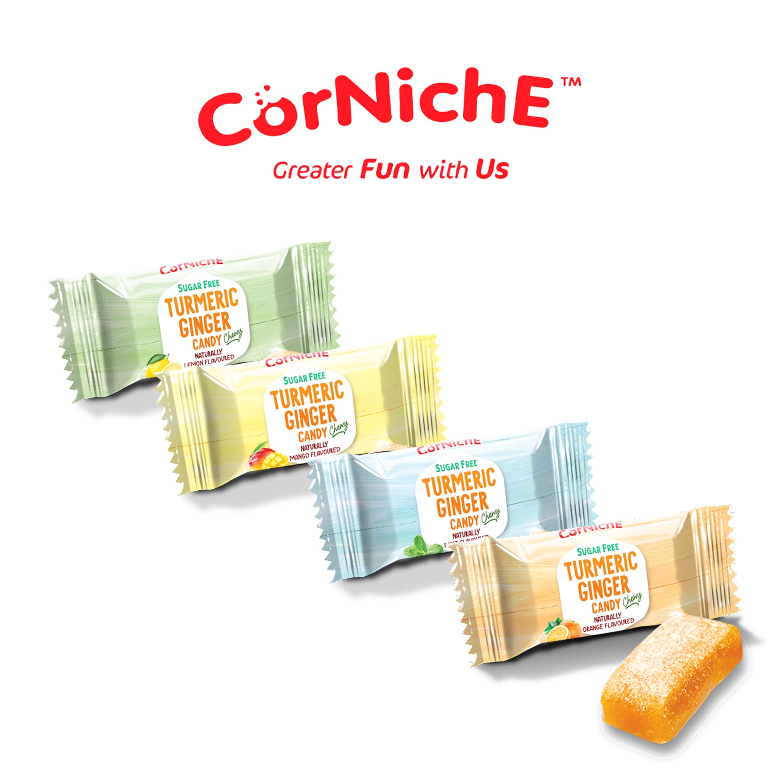 Corniche caramelo en mano listo para consumir, práctico y portable