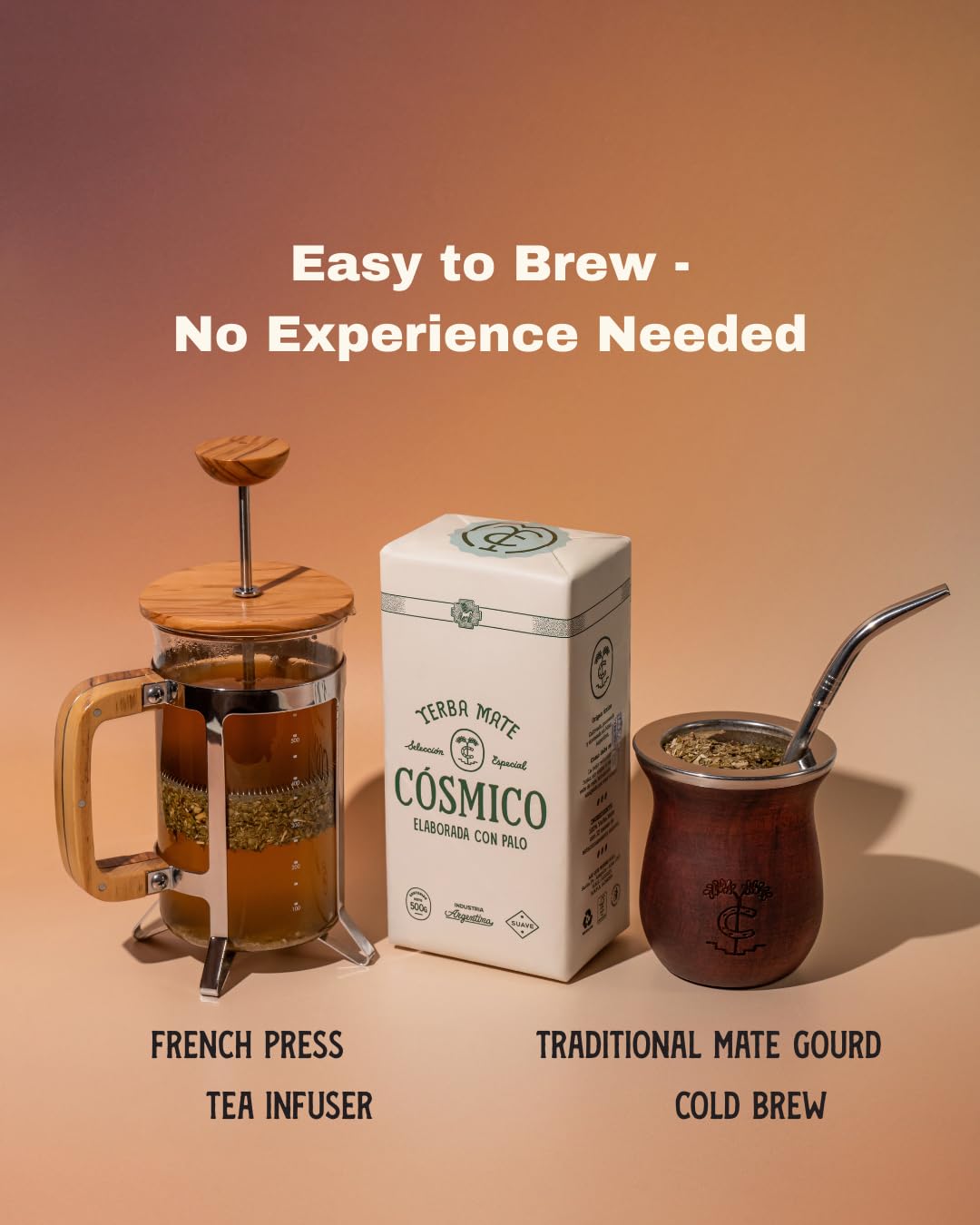 Cósmico en termo para llevar y mantener infusión caliente por horas