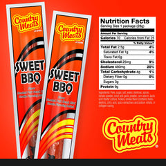 Country Meats primer plano textura del palito resaltando jugosidad y firmeza