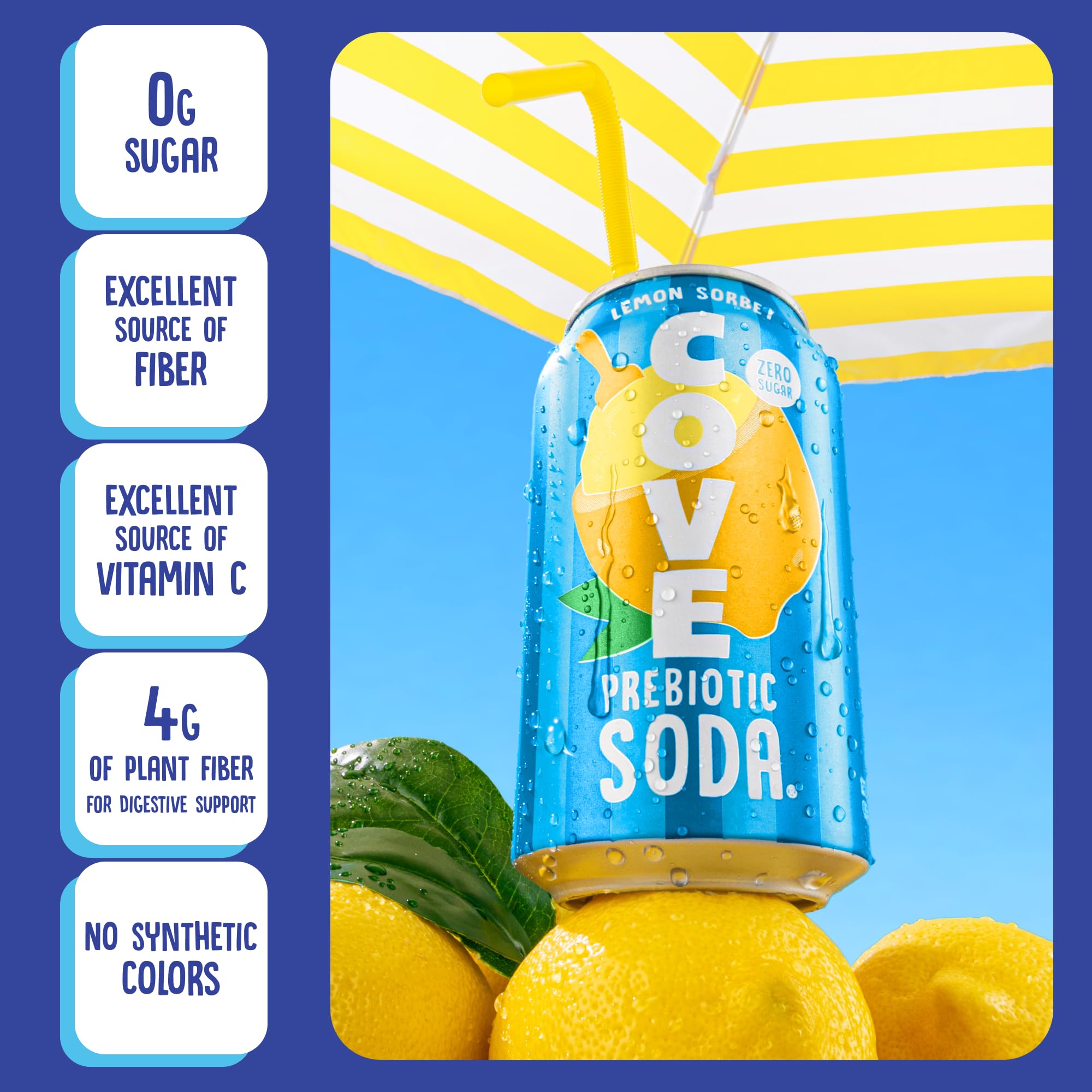 Cove Soda lata en manos para comparar tamaño y portabilidad del pack