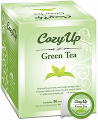 Cozy Up caja frontal mostrando 36 cápsulas y diseño del producto para fácil identificación y conveniencia