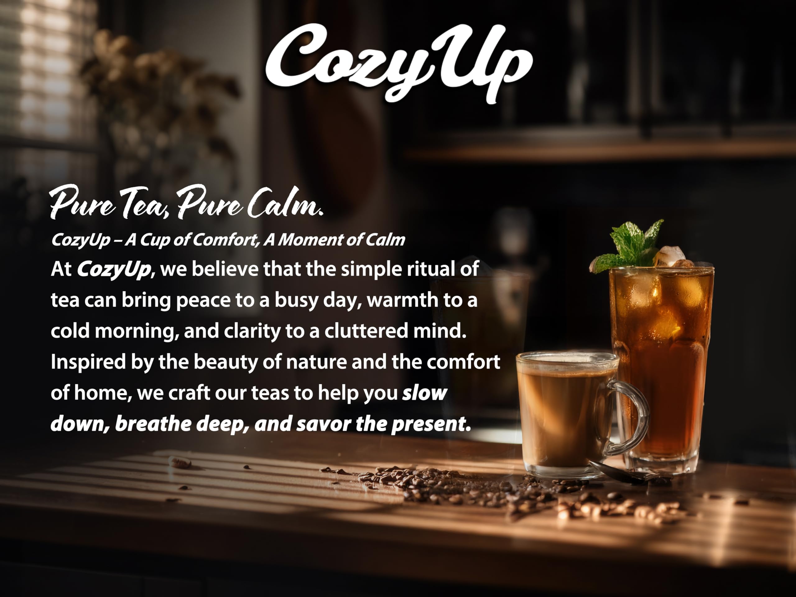 Cozy Up cápsula detalle de superficie que muestra construcción sellada y facilidad de uso en Keurig