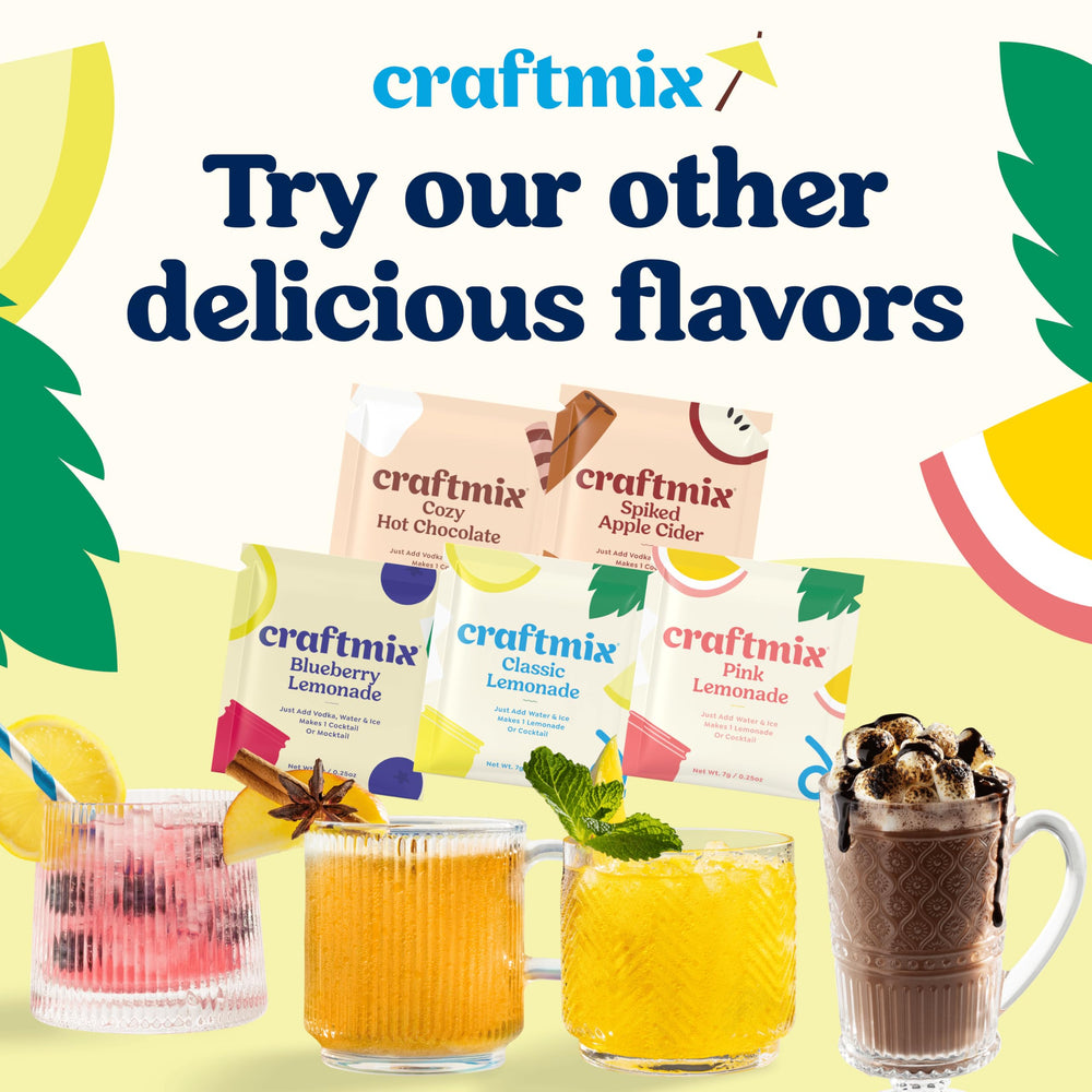 CRAFTMIX etiqueta nutricional que destaca bajo contenido calórico y sin alérgenos