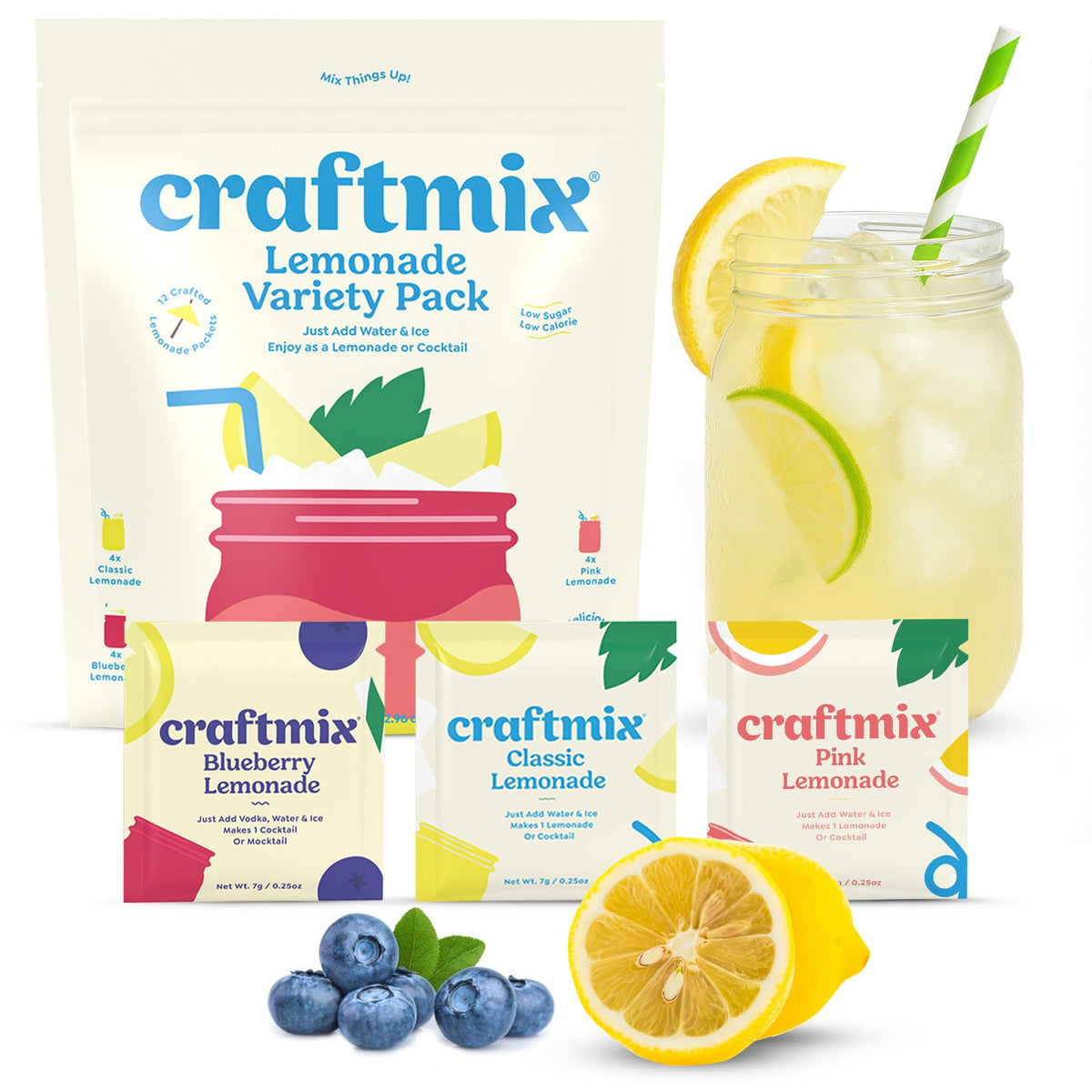 CRAFTMIX pack frontal con tres sabores y presentación fácil de llevar