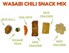crait primer plano de guisantes wasabi que revela recubrimiento picante y crujiente