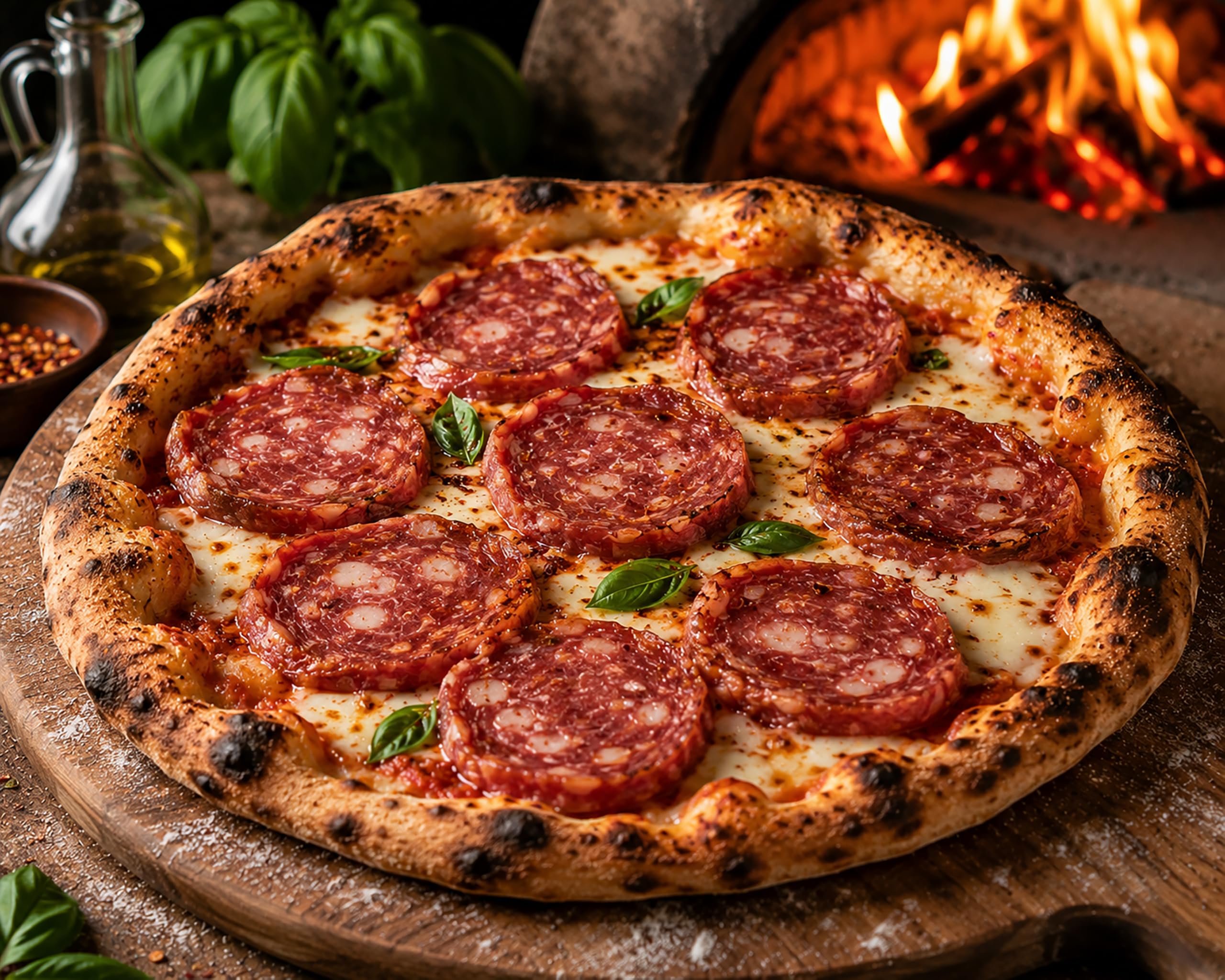 crait soppressata junto a una cinta métrica para apreciar porción de 5 oz