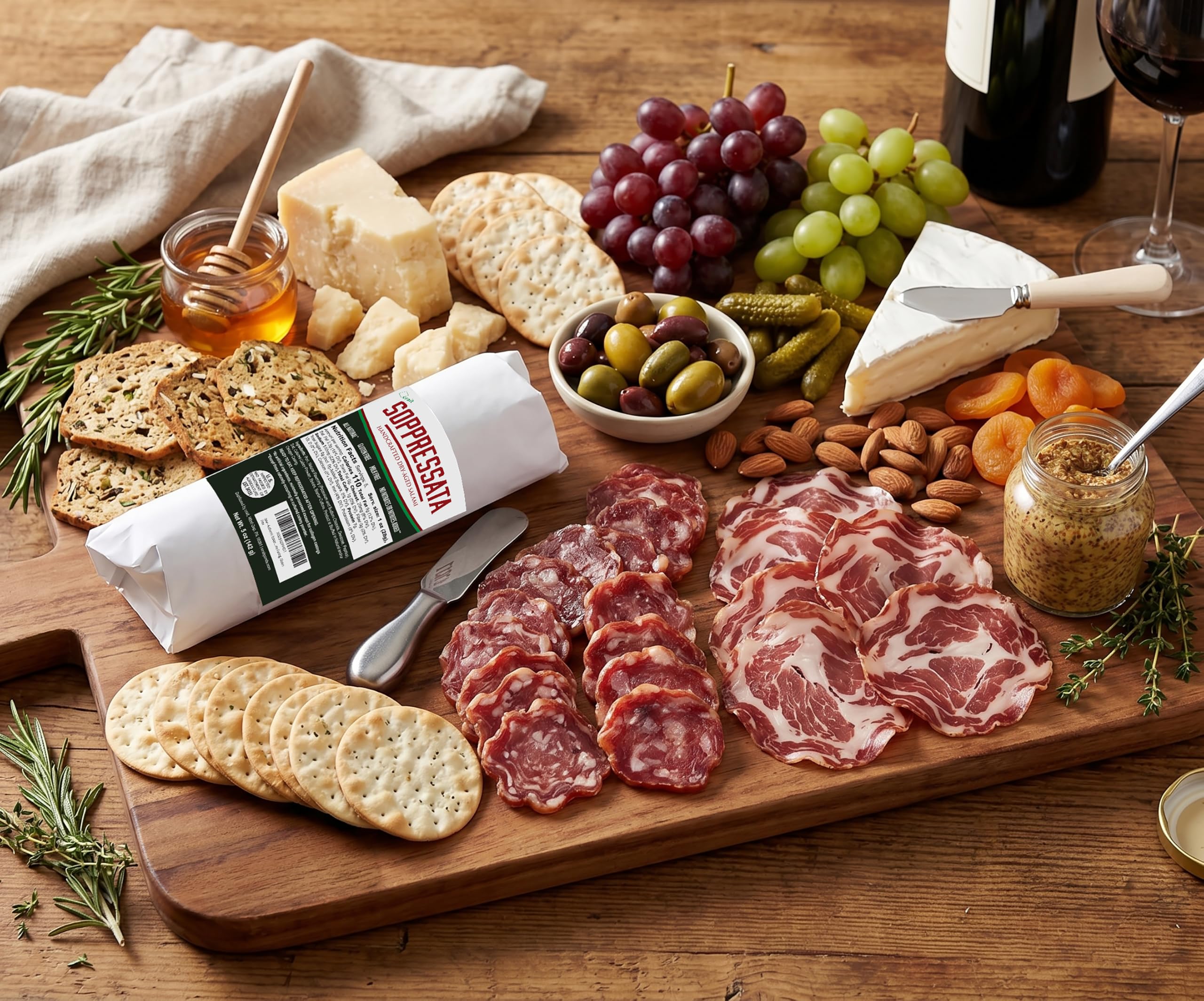 crait soppressata lonchas mostrando textura firme y sabor equilibrado