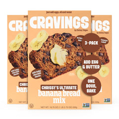 Cravings by Chrissy Teigen empaque frontal que muestra la mezcla y su facilidad