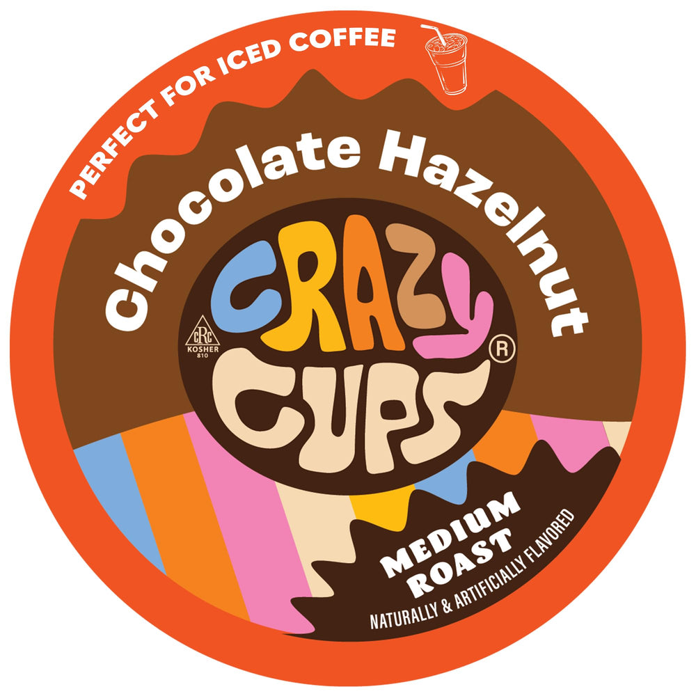 Crazy Cups frontal de la caja mostrando 22 cápsulas y diseño atractivo