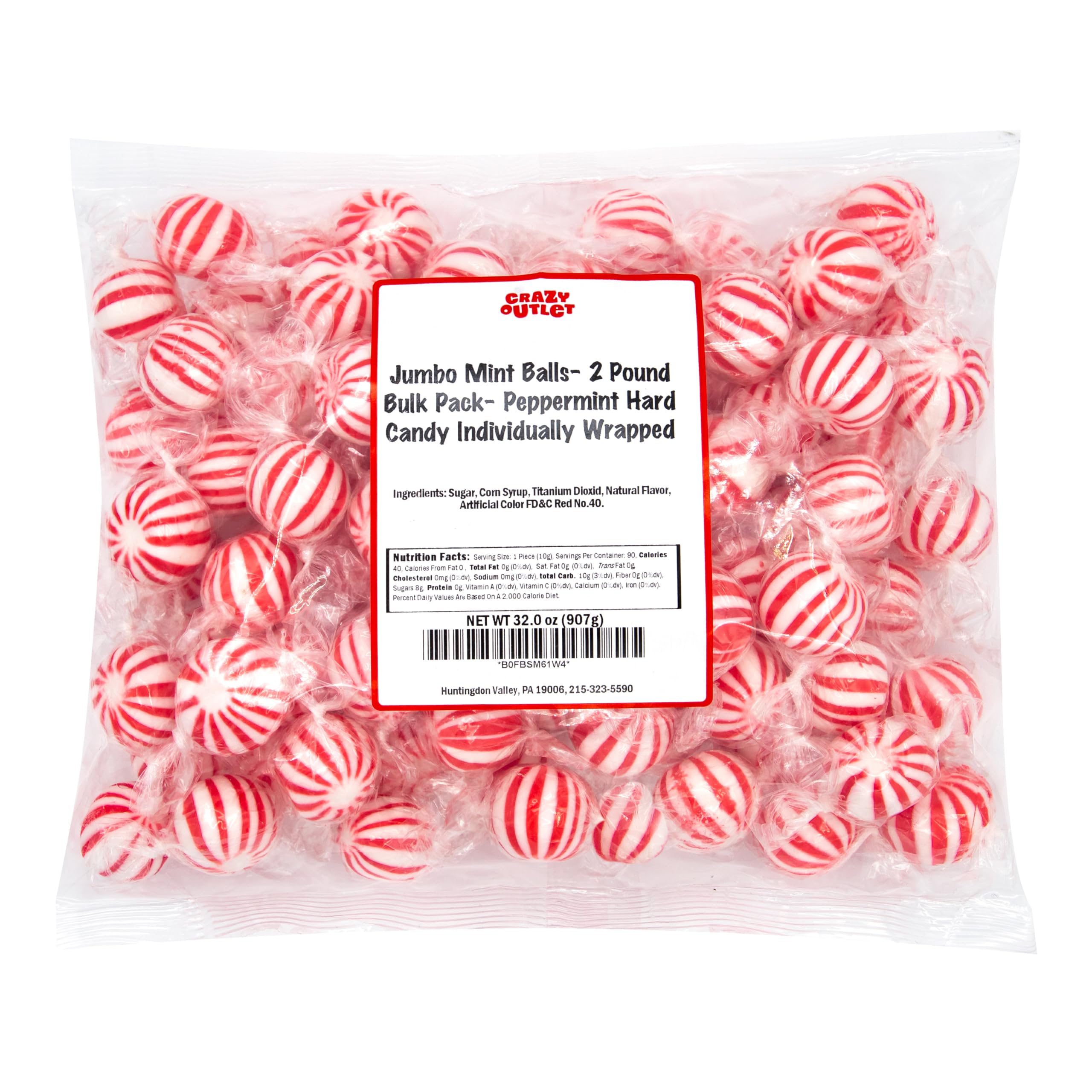CRAZYOUTLET mint balls en bolsitas de regalo, detalle festivo y práctico